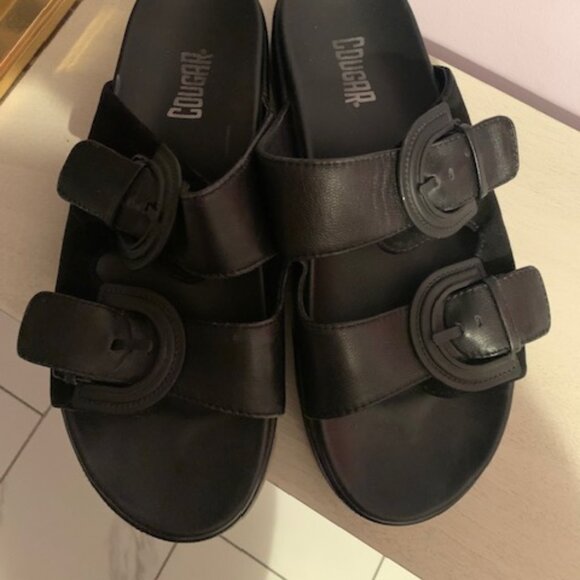 Women's Black Platform Sandal/Cougar! - Picture 2 of 7